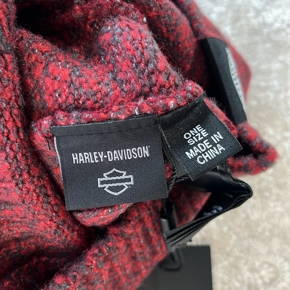 Brand New Harley-Davidson Motorcycles Knit Ribbed Beanie Hat Marbled Dark Red main image 11
